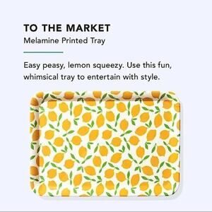 NEW To The Market Lemon Melamine‎ Serving Tray